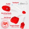cleaings 使い捨て歯ブラシ ミニ 5-in-1 アップグレード 16本 水不要 歯磨き粉付き 携帯歯ブラシ 超やわらか毛