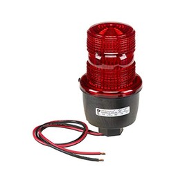 Federal Signal Low Profile Warning Light, LED, Red, 120VAC, LP3PL-120R
