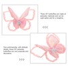 EXCEART 24pcs Caps Delicate Embroidery Patches Realistic Butterflies Fabric Patches