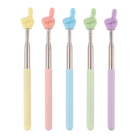 5pcs Telescopic Teacher Pointers, Extendable Pointer Stick, Retractable Stick, Sensitive Whiteboard Pointer for Teachers Classroom Presentation,