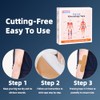 Kinesiology Tape Precut Strips, Beige, 60 Count