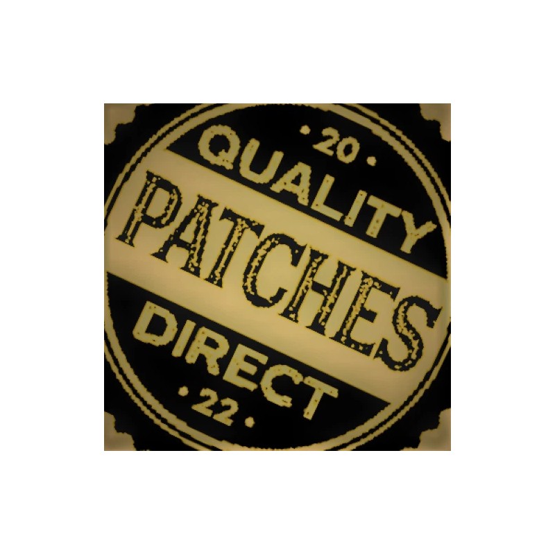 Unbranded Shield Agents Symbol Acu Dark Grey Black Embroidered Circle