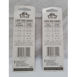KIWI Lot of 2 KIWI Outdoor Shoe Laces Round Black Sand  45 In - 5-6 Eyelets 2220