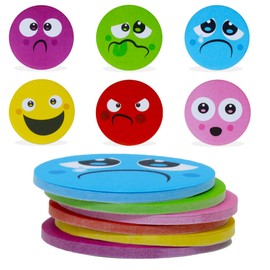 Emoticon Sticky Notes,12 Silly Faces Stick-on Memo Pads, Funny Colorful Emotion School Supplies, Fun Stationary Pad Gift, Smiley Cartoon Notepad Party Favor for Emoticon Themed Birthday Party