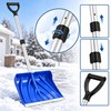 18-Inch Snow Shovel for Driveways and Walkways – Adjustable Aluminum