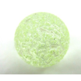 Big Game Toys~25mm (1") Lunar TIC Glow Glow in The Dark Moon Marble w/Stand Shooter Glass MIB Green Speckled