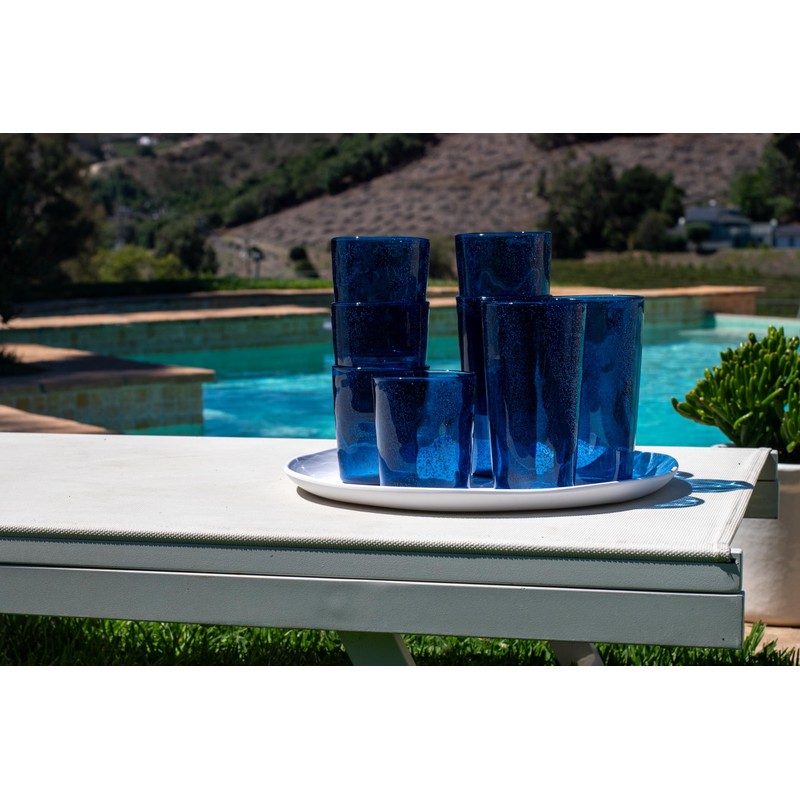 Abode Homewares Fizz Bubbles Premium Plastic Drinkware 8 Piece set,