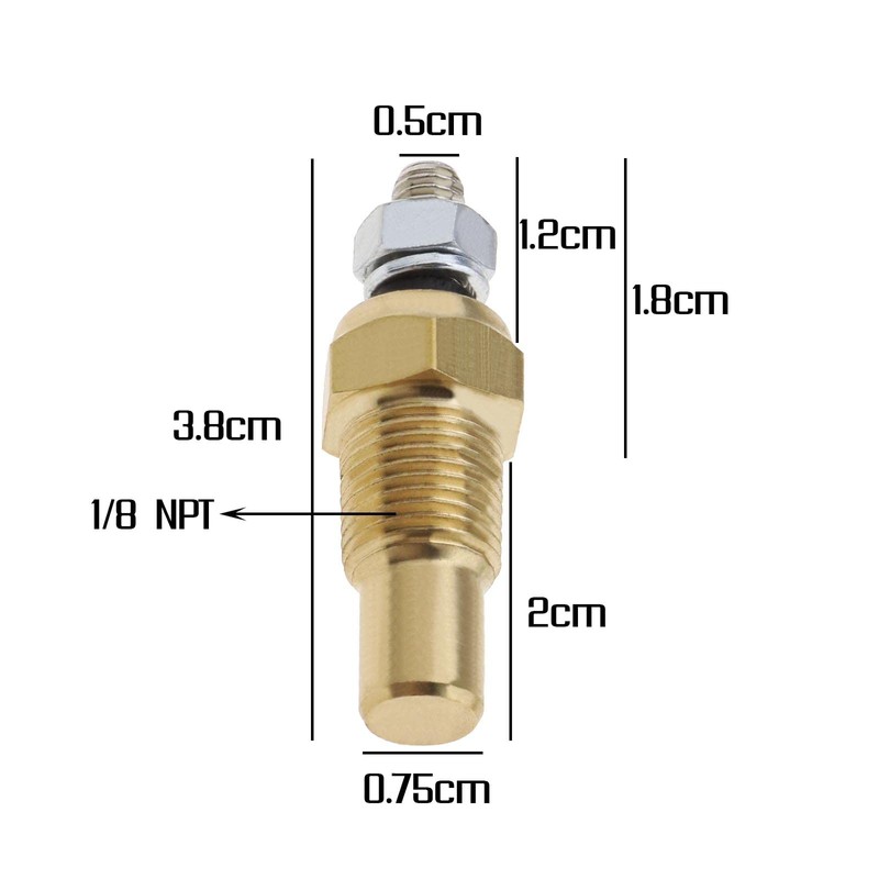 Oil Water Temperature Temp 1/8 NPT Sensor Unit Sender Electric