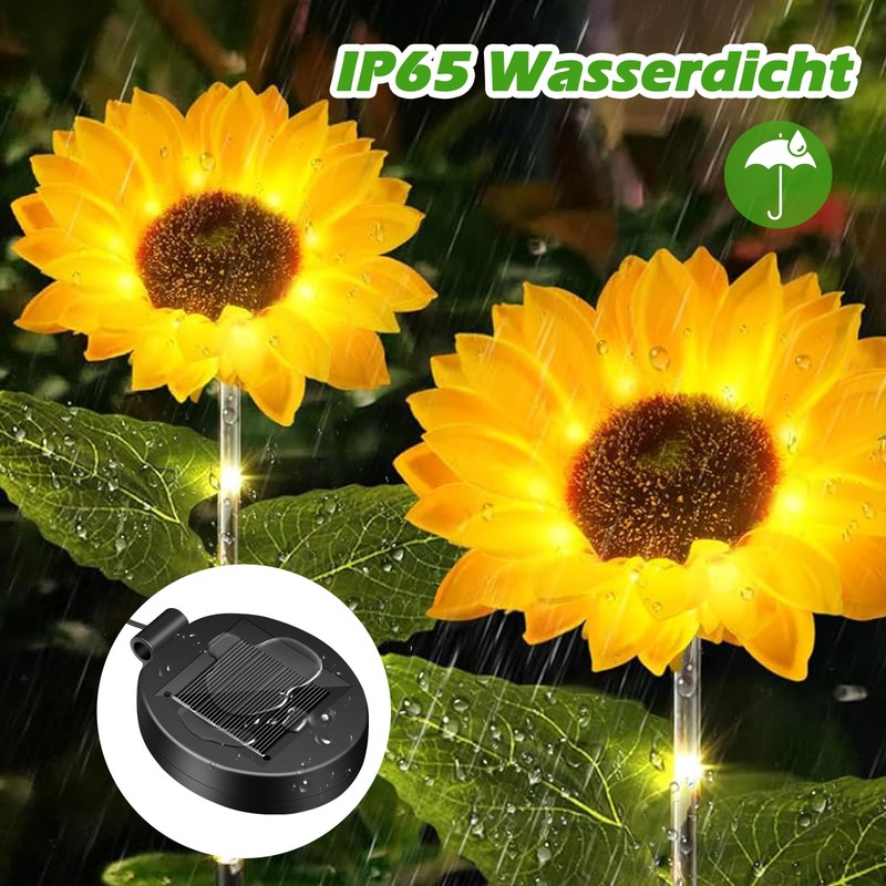 HELESIN Replacement Solar Panel for Garden Lights, Pack of 2,
