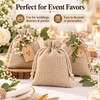 20-Piece Burlap Drawstring Gift Bags – 3.93 × 5.91 Inch