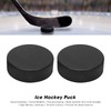 Cocoarm Pack of 2 Ice Hockey Puck, Black Pucks Training