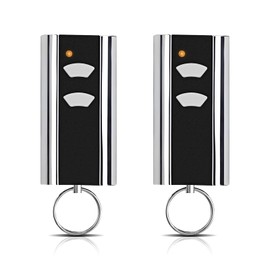 Replacement for Standard Steel Hand Transmitter, Garage Door Opener 433.92 MHz, 2 Channels, Compatible with Standard Steel Entrematic RCU 433-2, RCU 433-4, EA433 2KM, EA433 2KS, T433-4, Pack of 2