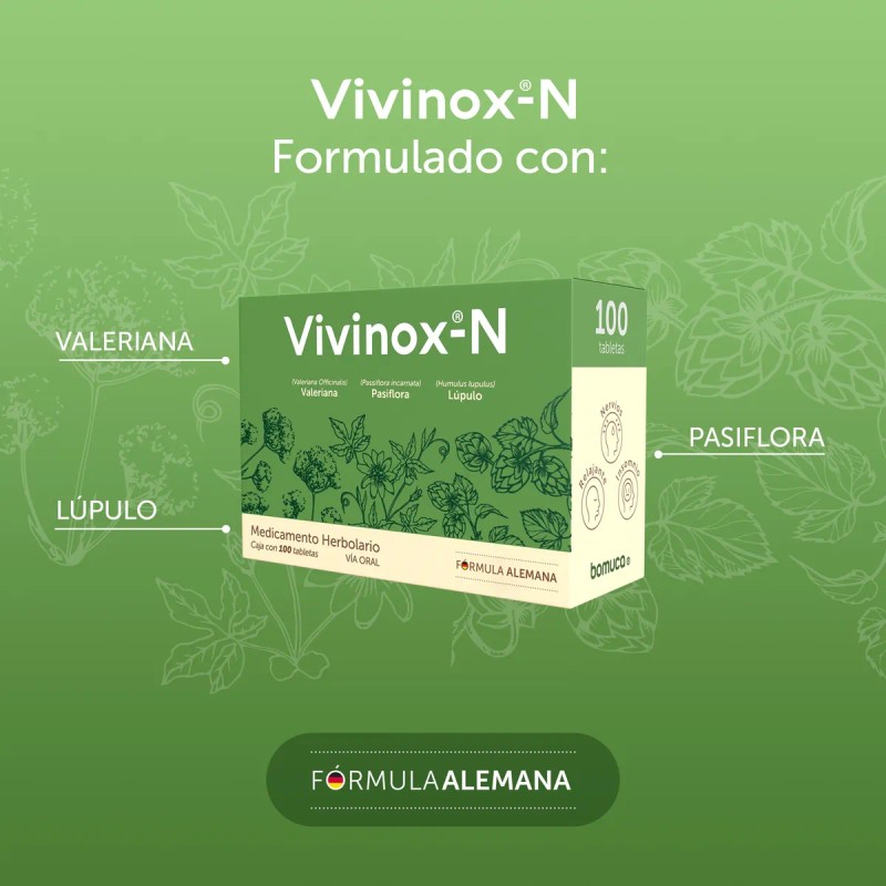 Vivinox-n Medicamento Herbolario 100 Tablet