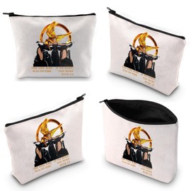H Games Series Gift Cosmetic Makeup Bag Hunger Movie Inspired Lovers Gift Zipper Pouch (Cotton, was On Fire 1UK)