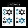 Star of David Israel Judaism Jewish Temporary Tattoo StickerS (2