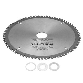 VOBOR Circular Wood Mitre Saw Blade, Rennie Tools - 210mm x 30mm x 80T TCT Circular Wood Saw Blade for Metal Wood Stone Glass Plastic Cordless Cutting Saw Disc - Round Cutting Discs