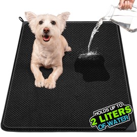 24" x 24" Washable Pee Pads for Dogs, Super Absorbent Puppy Pads, 2L Liquid Capacity, Waterproof & Leakproof Dog Pee Pads for Potty Training, Easy Rinse Dry and Reuse(L)