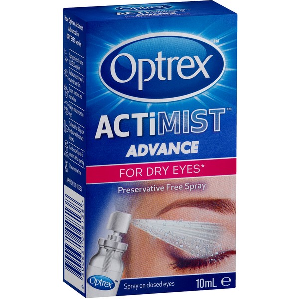 Optrex ActiMist Advance for Dry Eyes 10ml - Expiry 10/24