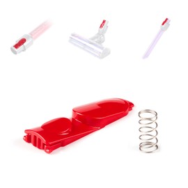 WYWY.Wide Extension Wand/Cleaner Head Clip Latch Tab Button Compatible with Dyson V7 V8 V10 V11 V15 Vacuum Cleaner Electric Drive Parts, Wand Tube/Illumination Tool/Cleaner Head Switch Button