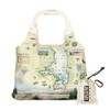 Montana's Flathead Lake Map Pouch Tote with Handles - Grocery