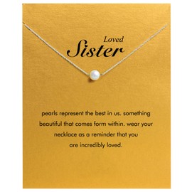 Sister Gifts Butterfly Heart Sister Necklaces, Sisters Gifts from Sister, Sister Birthday Gift Ideas for Women with Gift Crad, Stainless Steel, No Gemstone