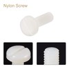 sourcing map M4 x 25mm Nylon Machine Screws, Pan Head