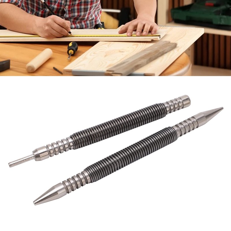 Spring Tools, 2 Piece Hinge Pin Driver Set, Spring Loaded