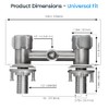 Renator All Metal RV Shower Faucet, Camper Shower Faucet Valve,