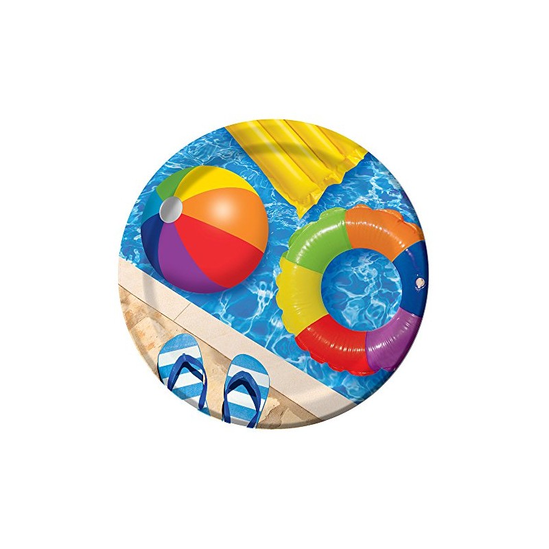 Creative Converting 8 Count Sturdy Style Round Paper Plates, 8.75",