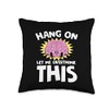 Vintage Overthinking Brain Question Mark Overthinkers Throw Pillow