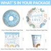 Suhelkit Donut Baby Sprinkle Decorations For Boy - Blue Sprinkled