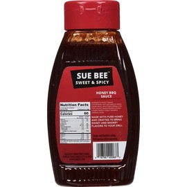 Sue Bee Sweet & Spicy Barbecue Sauce, Honey BBQ, 14 Ounce (Pack of 1)