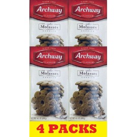 Archway 4x Archway Homestyle Classics Soft Molasses Cookies 9.5 Oz - 4 BOXES PACKS