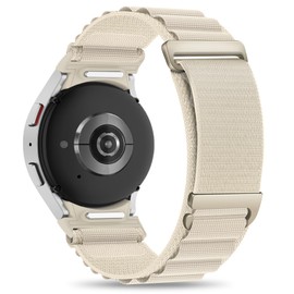 One Click No Gap Alpine Loop Band Compatible with Galaxy Watch 7/6/5/4/FE 40mm 44mm/Watch 6 Classic 43mm 47mm/Watch 5 Pro 45mm/Watch 4 Classic 42mm 46mm, 20mm Rugged Nylon Sport Wristband Strap