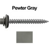Metal Roofing Screws: (250) 12 x 2 Pewter Gray Hex