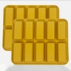 Gold Bar Silicone Mold, 10-Cavity Design, 2-Pack Baking Molds for