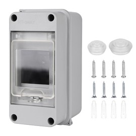 Surface-Mounted Fuse Box: Distribution Box Surface-Mounted, Fuse Box 3 Modules Junction Box IP65 Wet Row Small Distribution Box Surface-Mounted