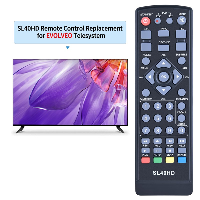 Replacement Remote Control SL 40 HD Suitable for Comag M01