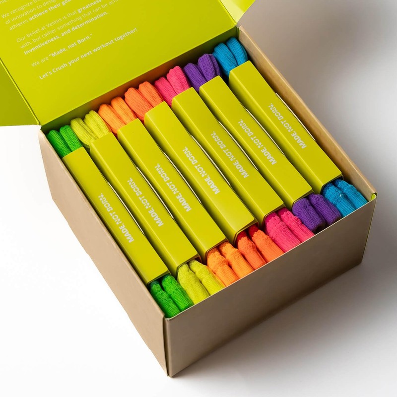 Velites Set of 7 Neon Wrist Wraps | 7 Colours