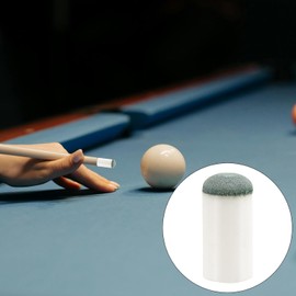 LimCryspp 40uds Puntas para Tacos de Billar, Juego de Repuesto con 4 Tamaños (9mm/10mm/12mm / 13mm) - Fácil Instalación Sin Herramientas, Accesorios Esenciales para Palos de Billar (‎Blanco)