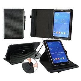 Emartbuy® Universal 9.1 – 10.1 inch 360 Degree Rotating Stand Folio Wallet Case Cover With Protective Cover Elastic Strap And Stylus Pen For Selected Devices Charged unten
