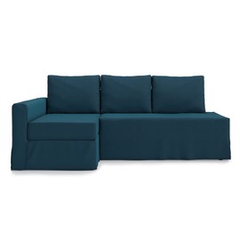 FMCTL Easy Fit Friheten Couch Cover Replacement for IKEA Friheten Sleeper Sofa Cover, Friheten Sofa Cover, Friheten Cover Only (Chaise on Left-Dark Ocean)