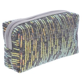 Baluue Sequin Cosmetic Bag Portable Glitter Makeup Organizer with Zipper and Durable Storage Pouch for Women and Makeup Bag for Daily Use