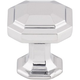 Top Knobs TK286PC Chareau Collection 1-1/8" Emerald Knob, Polished Chrome