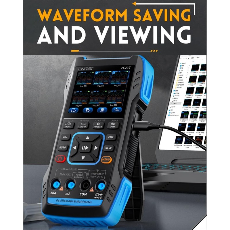 3 in 1 Handheld Oscilloscope, Multimeter, DDS Signal Generator, 2