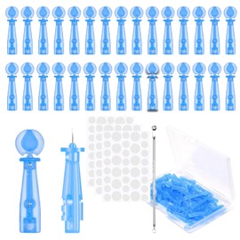 WhaleO 100er Pack Pickel Nadel und 108 Punkt Pickel Patches Pimple Patches Micro Needle Pickel Ausdrücken Werkzeug für Akne Whiteheads, zur Beseitigung von Pickeln Im Geschlossenen Mund