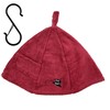 100% Cotton Towel, Sauna Hat (Red) for Men & Women,