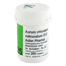 Biochemie Adler 25 Aurum Chloratum Natr.D 12 Tablets