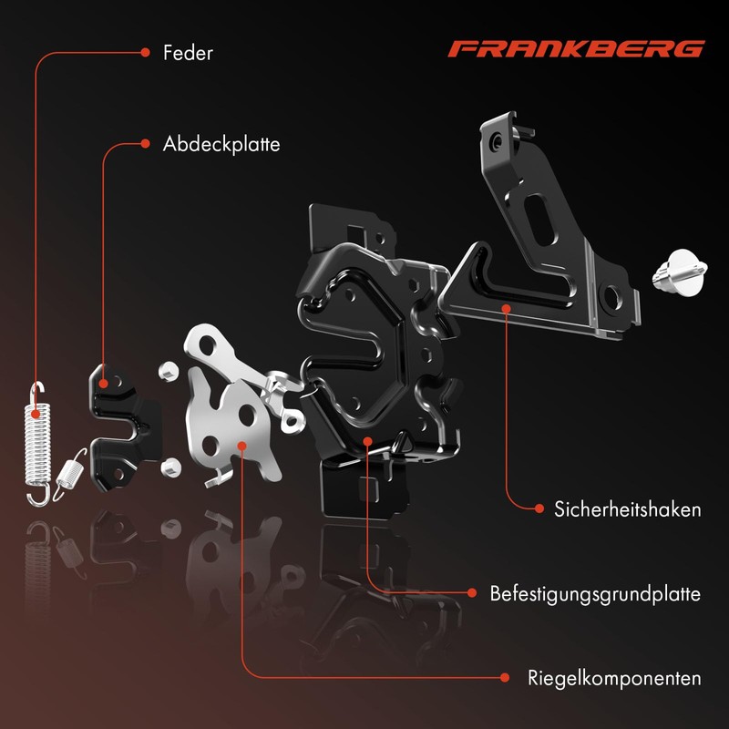 Frankberg Bonnet Lock Front Axle Compatible with 5 Series F90