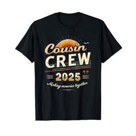 Cousin Crew 2025 Summer Vacation Beach Family Trip Memory T-Shirt